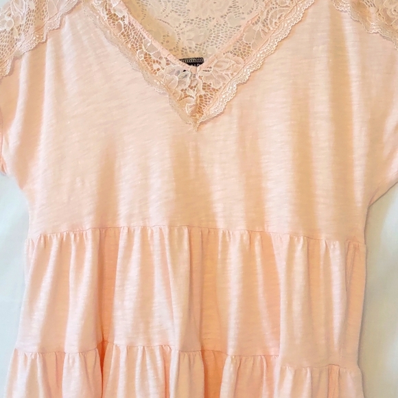 Torrid, Sz 20, Pink-Salmon Cotton Blouse, NWOT - Picture 5 of 15